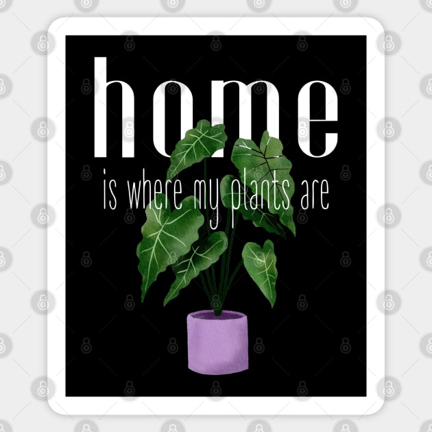 home is where my plants are Sticker by in leggings